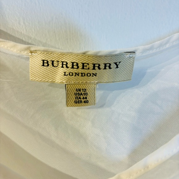 BURBERRY Sheer White Night Top - Picture 5 of 8